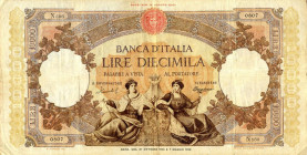 CARTAMONETA - BANCA d'ITALIA - Repubblica Italiana (monetazione in lire) (1946-2001) - 10.000 Lire - Rep. Marinare 27/10/1953 Alfa 831; Lireuro 73G   ...