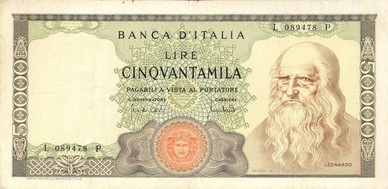 CARTAMONETA - BANCA d'ITALIA - Repubblica Italiana (monetazione in lire) (1946-2...