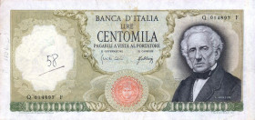 CARTAMONETA - BANCA d'ITALIA - Repubblica Italiana (monetazione in lire) (1946-2001) - 100.000 Lire - Manzoni 03/07/1967 Alfa 910; Lireuro 82A RR  Car...