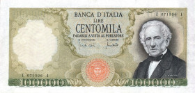 CARTAMONETA - BANCA d'ITALIA - Repubblica Italiana (monetazione in lire) (1946-2001) - 100.000 Lire - Manzoni 19/07/1970 Alfa 912; Lireuro 82B2 RR  Ca...