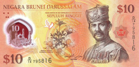 CARTAMONETA ESTERA - BRUNEI - Hassanal Bolkiah (1967) - 10 Ringgit 2011 Pick 37
