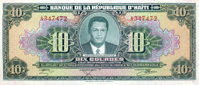 CARTAMONETA ESTERA - HAITI - Repubblica  - 10 Gourdes Pick 242