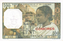 CARTAMONETA ESTERA - ISOLE COMORES - Dominazione Francese (1886-1975) - 100 Franchi (1960-63) Pick 3