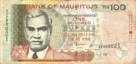 CARTAMONETA ESTERA - MAURITIUS - Elisabetta II (1952-2022) - 100 Rupie (2013) Pick 56er   Sostitutiva