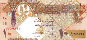 CARTAMONETA ESTERA - QATAR  - 10 Riyals (2003) Pick 22   10 biglietti consecutivi