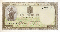 CARTAMONETA ESTERA - ROMANIA - Michele I (1940-1947) - 500 Lei 19/07/1941 Pick 51