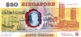 CARTAMONETA ESTERA - SINGAPORE - Repubblica  - 50 Dollari