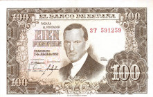 CARTAMONETA ESTERA - SPAGNA - Francesco Franco Caudillo (1939-1975) - 100 Pesetas 07/04/1953
