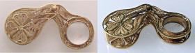 VARIE - Oggetti di antiquariato  Lente in oro basso finemente lavorato, gr. 15,45