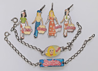 VARIE - Oggetti di antiquariato  Lotto di 6 pezzi Barbie in AG, alcuni al R/ hanno la verifica, qualche smalto è rovinato