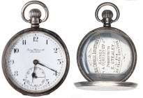 VARIE - Orologi da taschino  James Wdsworth in AG, con dedica all'interno della cassa, gr. 101,67