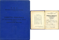 VARIE - Epoca fascista  GIL, libretto personale di valutazione sulla preparazione psico-fisica, con varie illustrazioni, A. XXI  R