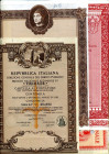 VARIE - Buoni  Buoni del Tesoro 1945-1974, lotto di 6 pezzi