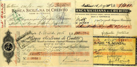 VARIE - Assegni  Lotto di 4 biglietti