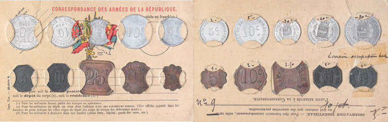 VARIE - Gettoni Francia, 10 gettoni in cartoncino

Status: qFDC÷FDC