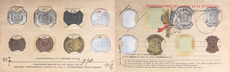 VARIE - Gettoni Francia, 8 gettoni in cartoncino

Status: qFDC÷FDC