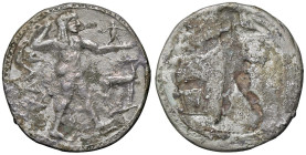 Raccolta di falsi da studio - Restrike collection - Falsi-Restrike (da studio, moderni, ecc.) - Caulonia  - Nomos   (AG g. 8,56)