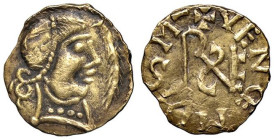 Raccolta di falsi da studio - Restrike collection - Falsi-Restrike (da studio, moderni, ecc.) - Imitazioni Barbariche  - Tremisse   (AU g. 1,23)