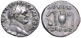 Raccolta di falsi da studio - Restrike collection - Falsi-Restrike (da studio, moderni, ecc.) - Vespasiano (69-79) - Denario   (AG g. 3,22)