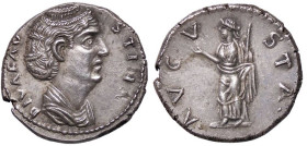 Raccolta di falsi da studio - Restrike collection - Falsi-Restrike (da studio, moderni, ecc.) - Faustina I (moglie di A. Pio) - Denario   (AG g. 3,9)