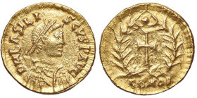 Raccolta di falsi da studio - Restrike collection - Falsi-Restrike (da studio, moderni, ecc.) - Basilisco (475-476) - Tremisse   (AU g. 1,54)