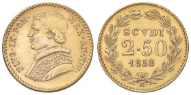 Raccolta di falsi da studio - Restrike collection - Falsi-Restrike (da studio, moderni, ecc.) - Pio IX (1846-1866) - 2,50 Scudi 1858 A. XIII   (AU g. ...