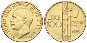 Raccolta di falsi da studio - Restrike collection - Falsi-Restrike (da studio, moderni, ecc.) - Vittorio Emanuele III (1900-1943) - 100 Lire 1923 Fasc...