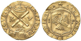 Raccolta di falsi da studio - Restrike collection - Falsi-Restrike (da studio, moderni, ecc.) - Carlo V (1516-1556) - Scudo d'oro 1542   (AU g. 3,4)ME...