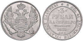 Raccolta di falsi da studio - Restrike collection - Falsi-Restrike (da studio, moderni, ecc.) - Nicola I (1825-1855) - 3 Rubli 1835   (PT g. 10,34)RUS...
