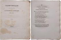 LIBRI VARI - LIBRI  Cesare Montalti da Cesena, Sonetti, Rimini 1825, Marsoner et Grandius, pagg 165 - Copertina postuma