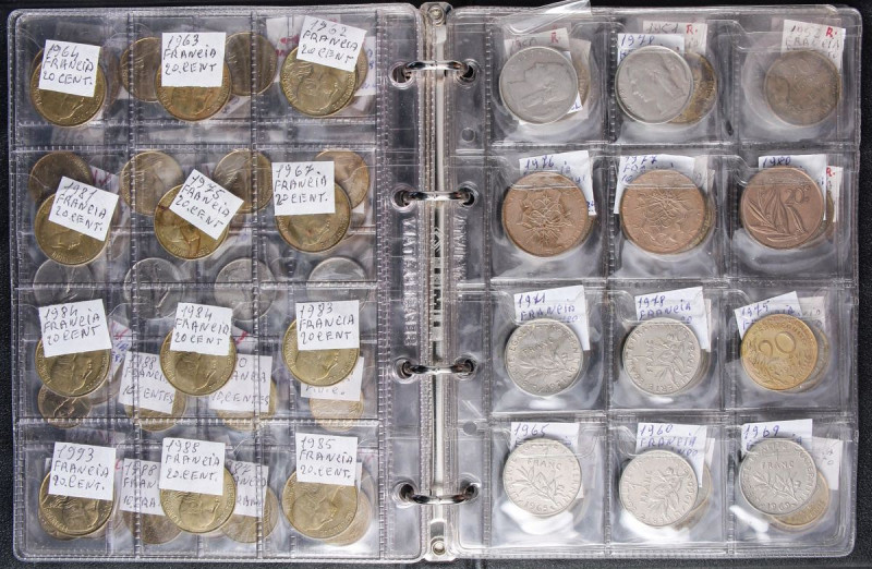 LOTTI - Estere FRANCIA - Lotto di 123 monete, su album - Da visionare

Status:...