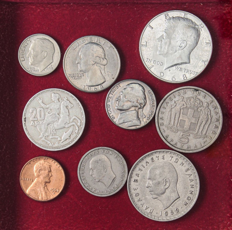 LOTTI - Estere GRECIA - 4 monete, USA (5) - Lotto di 9 monete

Status: BB÷qFDC...