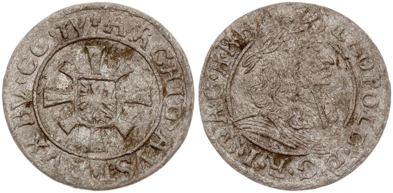 Austria. Leopold I (1657-1705). Kreuzer ND (1658-1668) Hall. Silver 0.73 g. KM 1...