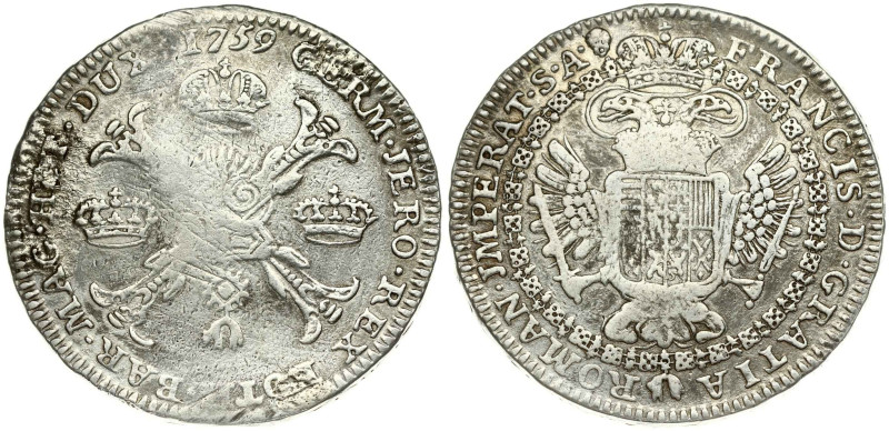 Austrian Netherlands. Franz I (1745-1765). Kronentaler 1759, Brussels. Silver 29...