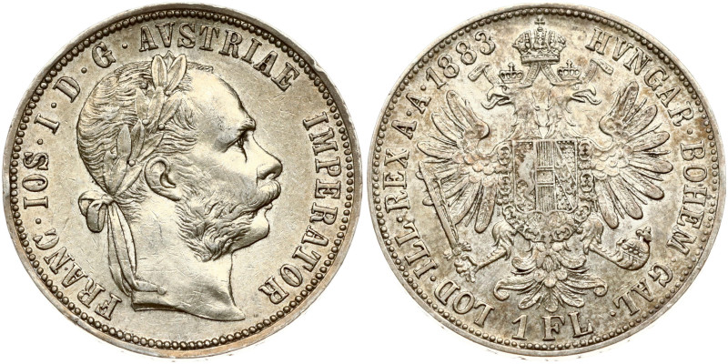 Austria. Franz Joseph I (1848-1916). 1 Florin 1883. Silver 12.28 g. KM 2222.