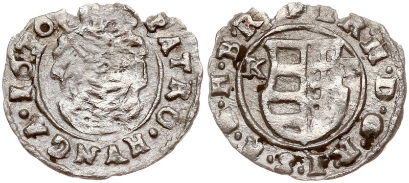 Hungary. Matthias II (1608-1618). Denar 1616 K-B. Billon 0.34 g. KM 40.1.