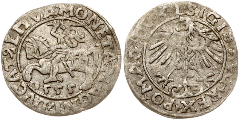 Lithuania. Zygmunt II August (1545–1572). Polgrosz 1555, Vilnius. (the ends of t...