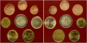 Luxembourg 1 Euro Cent - 2 Euro (2003-2004) SET 45 years of the European Court of Justice Lot of 8 Coins