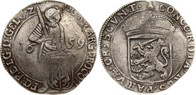 Netherlands Gelderland Silver Ducat 1659