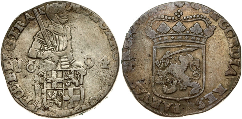 Netherlands, Utrecht. Silver Ducat 1694. Silver 25.17 g. Dav. 4904; KM 65