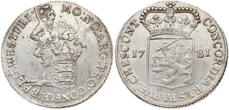 Netherlands. West Friesland. Silver Ducat 1781. Silver 27.92 g. KM 128.3.