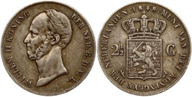 Netherlands 2½ Gulden 1848