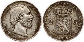 Netherlands 2½ Gulden 1868