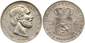 Netherlands 2½ Gulden 1869