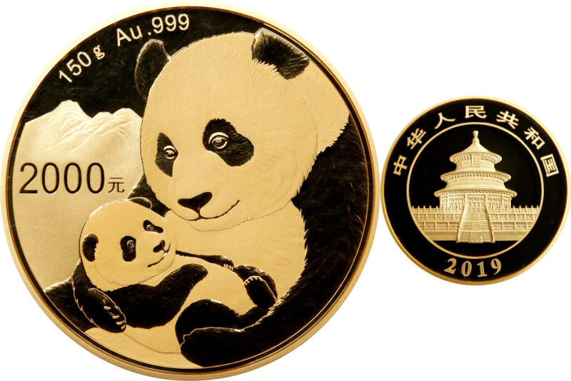 CHINA. Gold 2000 Yuan, 2019. Panda Series. NGC PROOF-70 Ultra Cameo.
AGW: 4.822...