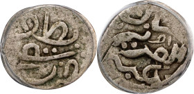 (t) CHINA. Sinkiang. Tenge (5 Fen), AH 1291 (1874/5). Kashgar (Shufu) Mint. Yakub Beg (in the name of Abdulaziz). PCGS VF-20.
L&M-670; K-991; KM-C-37...