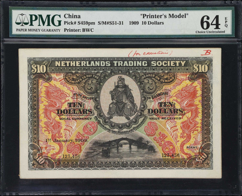 An Exceptional Offering of Rare Netherlands Trading Society Material 
CHINA--FO...