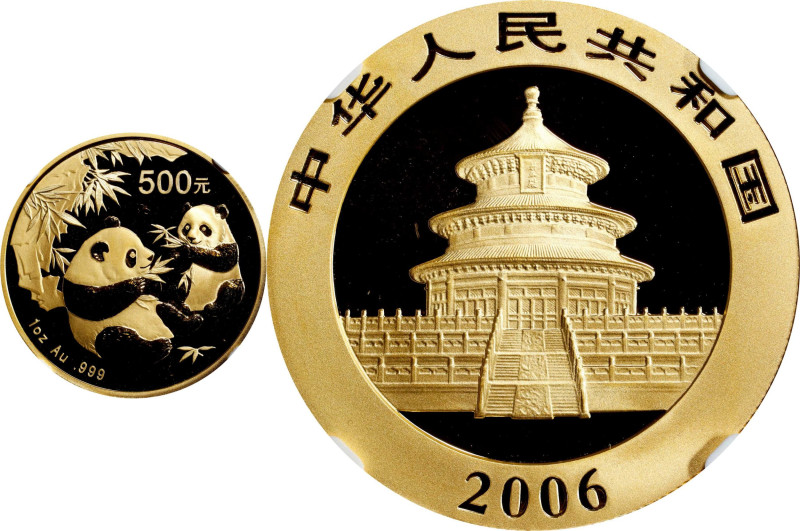 CHINA. Gold 500 Yuan, 2006. Panda Series. NGC MS-69.
Fr-B14; KM-1657; PAN-405A....