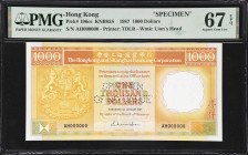 (t) HONG KONG (SAR). Hong Kong & Shanghai Banking Corporation. 1000 Dollars, 1.1.1987. P-196cs. KNB85S. Archival Specimen. PMG Superb Gem Uncirculated...