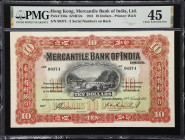 A Superb Mercantile $10 in Original Colours
(t) HONG KONG (SAR). Mercantile Bank of India Limited. 10 Dollars, 29.11.1941. P-236e. KNB12e. PMG Choice...